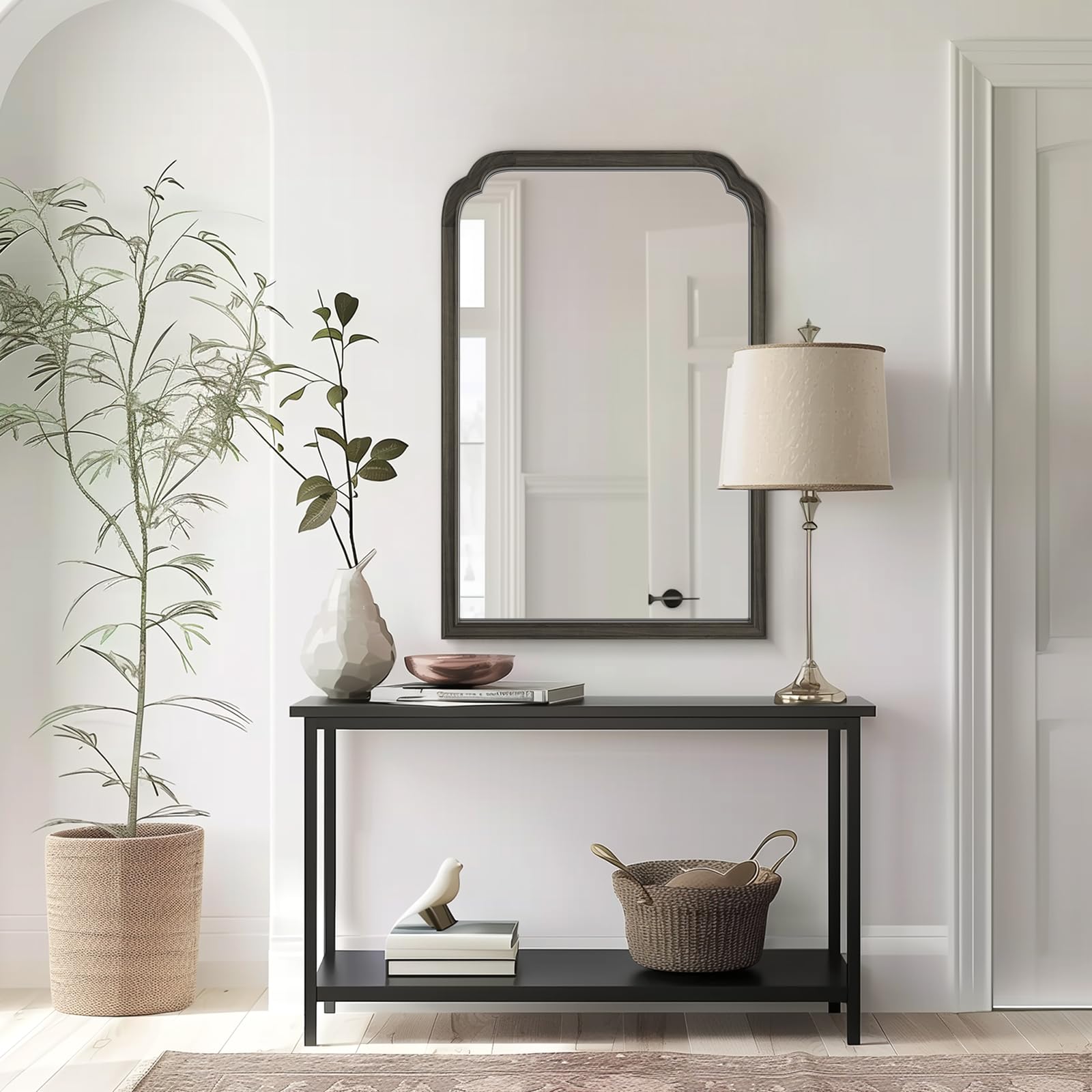Amazon.com: WallBeyond Wooden Framed Wall Mirror, Natural